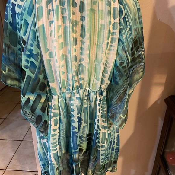 Musksa by Sienna Rose XL Tunic Bohemian greenish blue Top - Picture 5 of 8